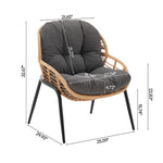 Manhattan Pine - 4-Piece Conversation Set