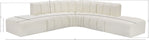 Arc - Faux Leather 6 Piece Corner Modular Sofa