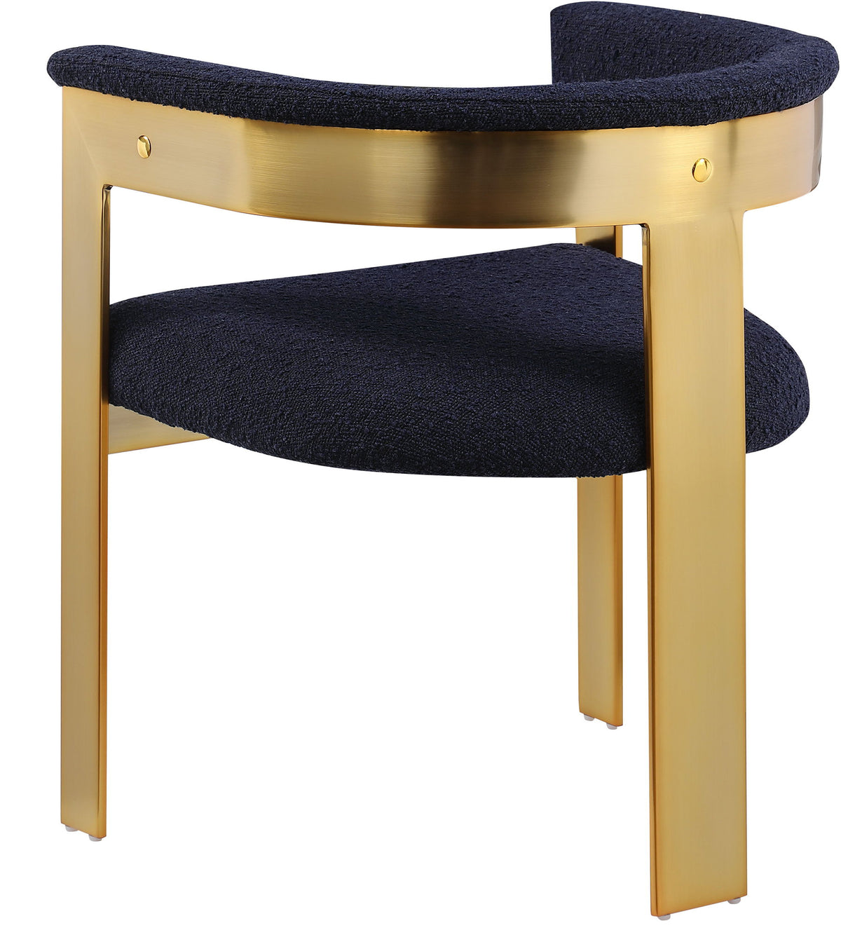 Romeo - Boucle Dining Chair With Gold Base (Set of 2)