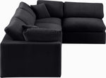 Comfy - 4 Piece Velvet Modular Armless Sectional
