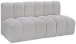Arc - Boucle Fabric 2 Seats Modular Sofa
