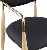 Ronda - Vegan Leather Upholstered Dining Arm Chair - Natural Legs