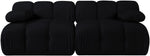 Orin - Velvet Performance Fabric Upholstered 2 Piece Modular Sofa