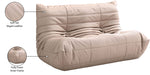 Relax - Vegan Leather 54.75" Upholstered Loveseat - Tan