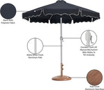 Amalfi - Patio Umbrella - Light Brown Base / White Pole