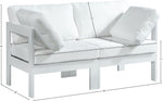 Nizuc - Outdoor Patio 2 Seat Modular Sofa With White Frame