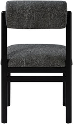 Roundhill - Fabric Dining Chair (Set of 2) - Black Frame