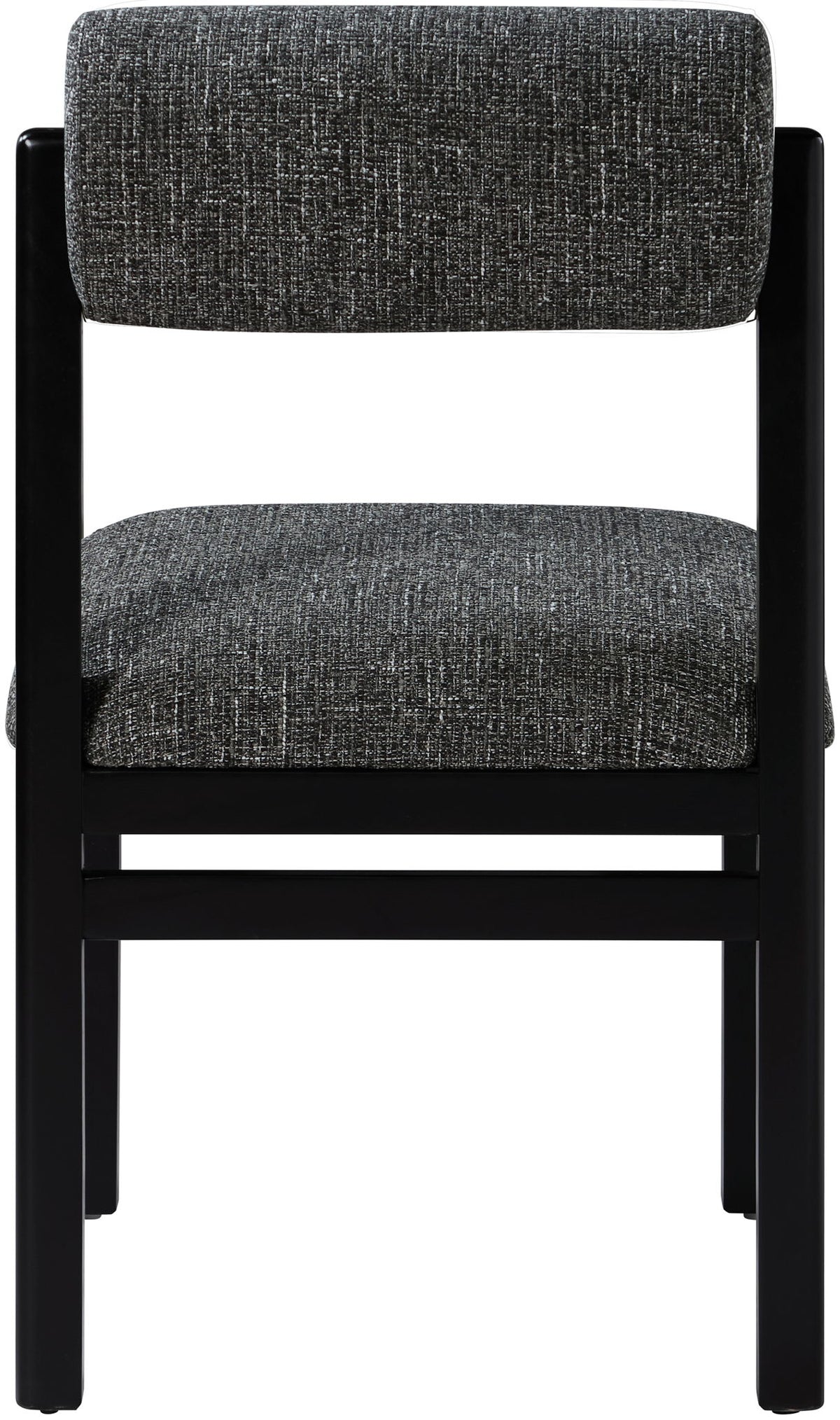 Roundhill - Fabric Dining Chair (Set of 2) - Black Frame