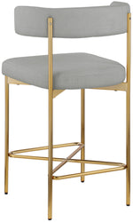 Rivage - Durable Stool With Gold Frame (Set of 2)
