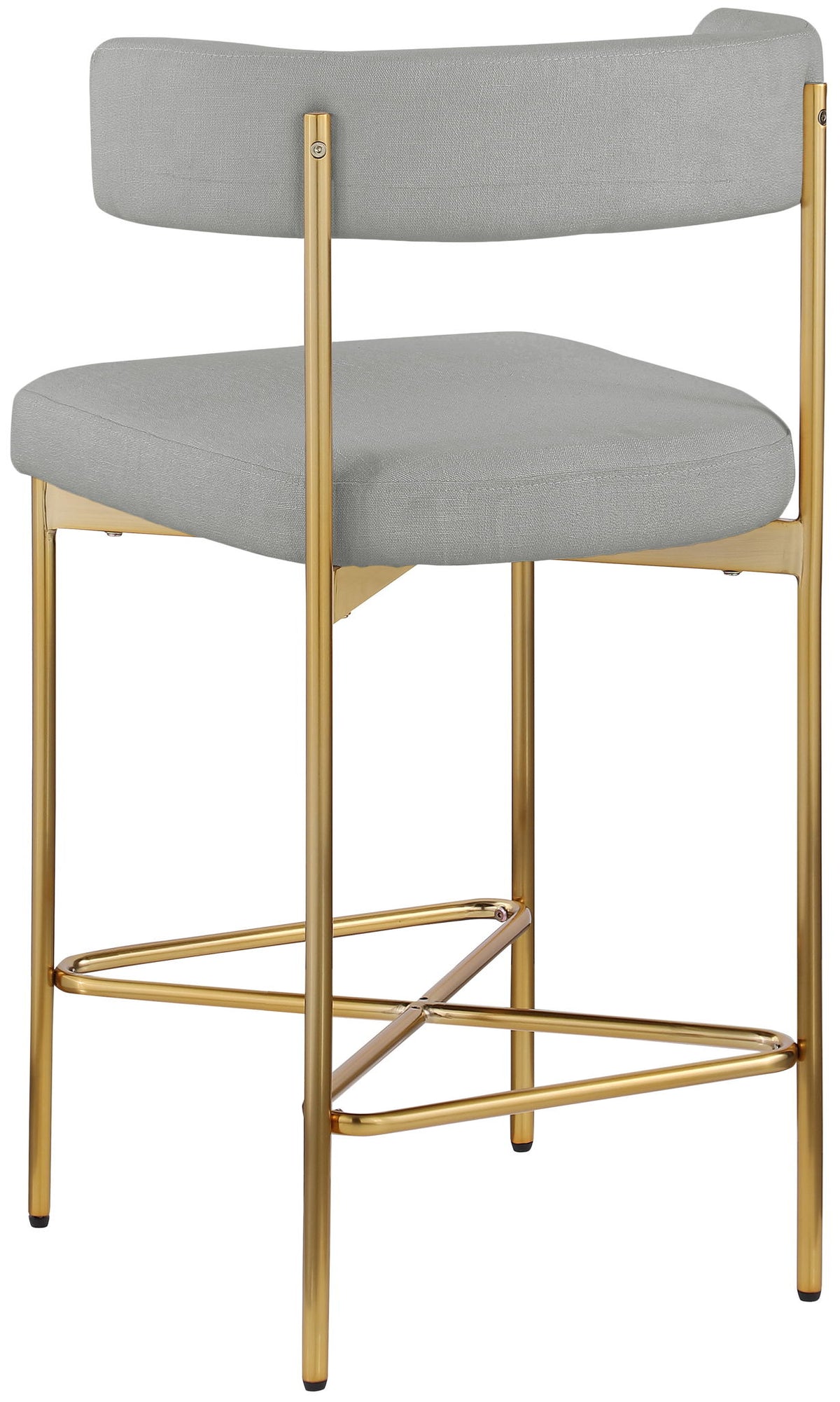Rivage - Durable Stool With Gold Frame (Set of 2)