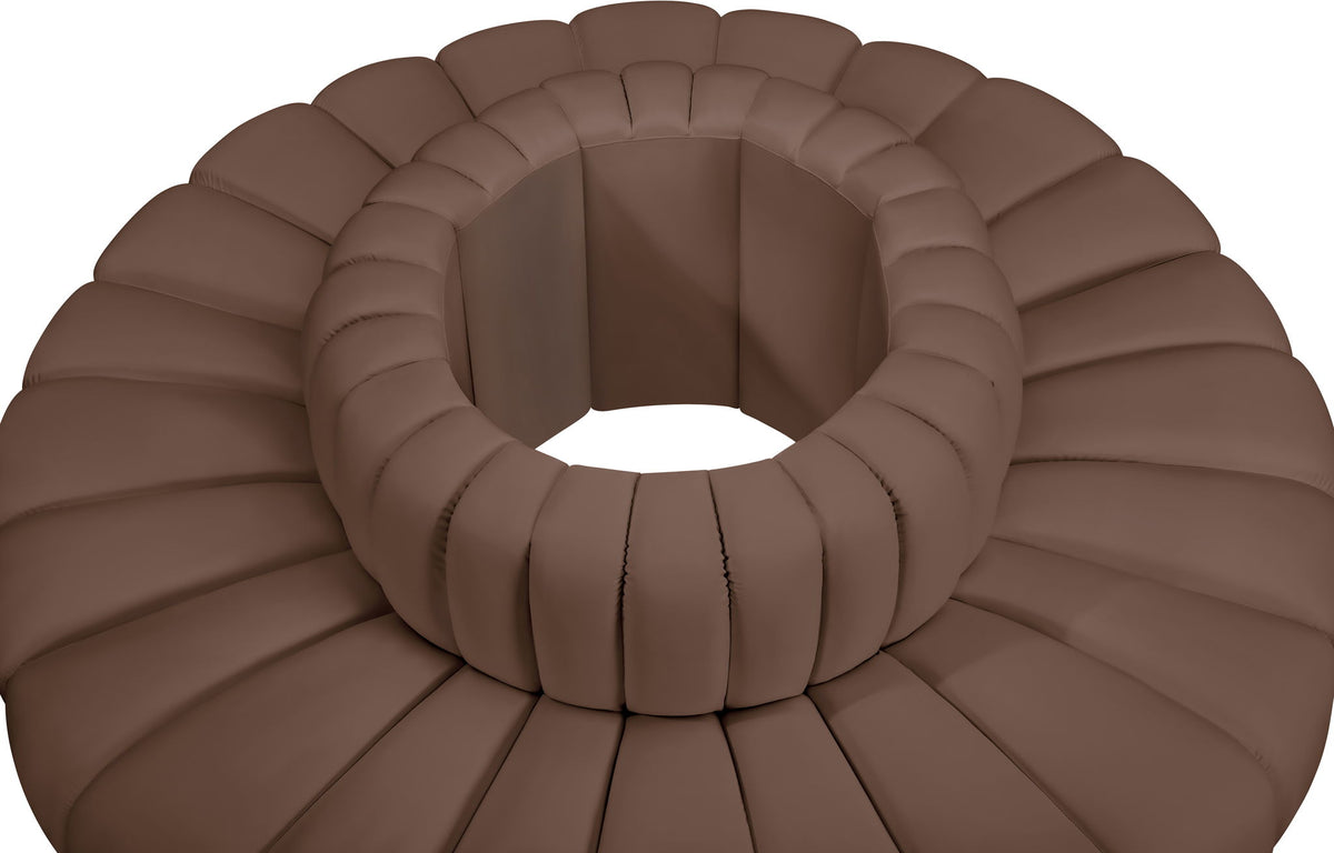 Arc - Faux Leather 8 Piece Round Modular Sofa