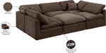 Indulge - Velvet 6 Piece Modular Sectional
