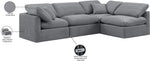 Indulge - Velvet 4 Piece Modular Sectional