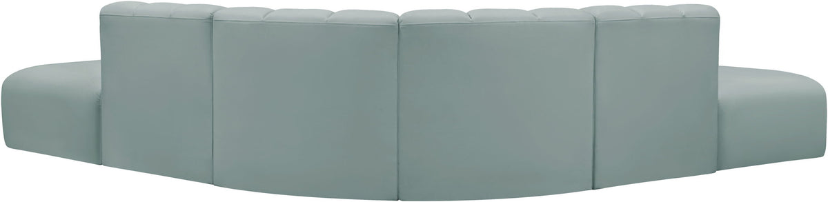 Arc - Faux Leather 6 Piece Corner Modular Sofa