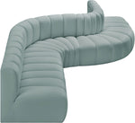Arc - Faux Leather 7 Piece Modular Sofa