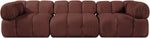 Orin - Velvet Performance Fabric Upholstered 3 Piece Modular Sofa