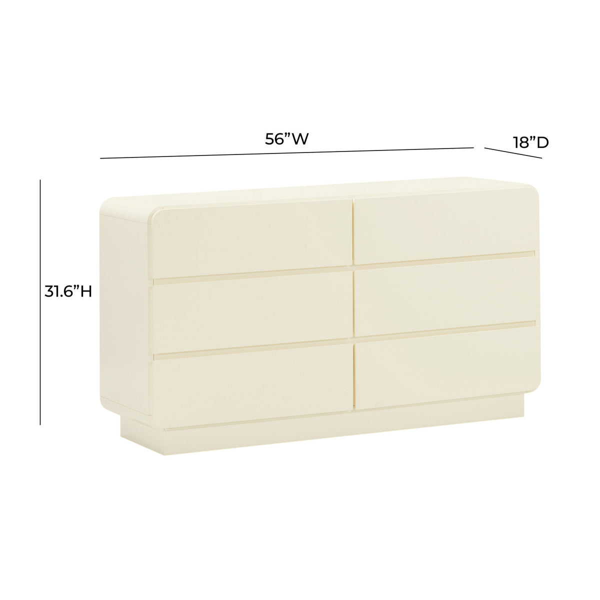 Sagura - 6-Drawer Dresser