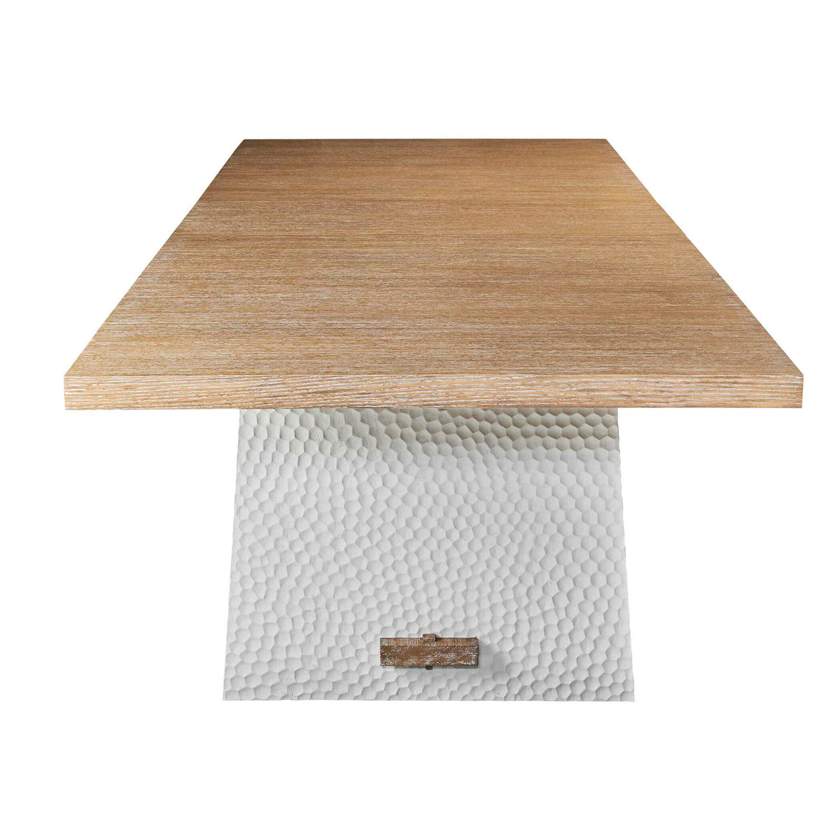 Hewn - Trestle Extension Dining Table - White / Woodtone