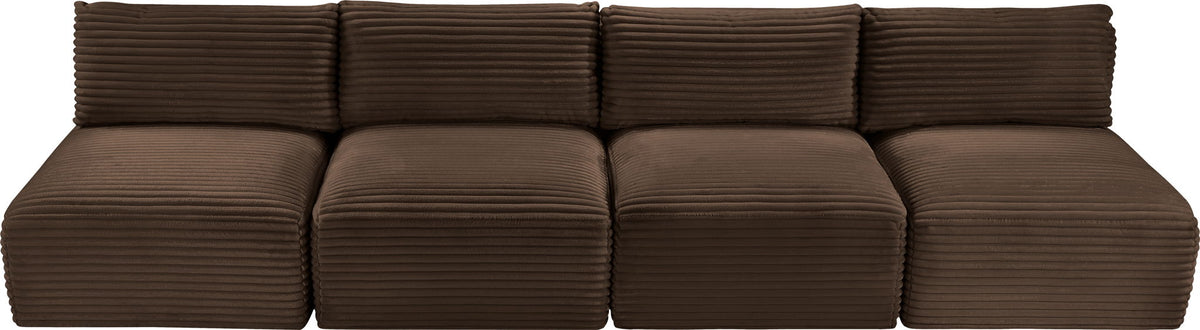 Shaggy - 4 Seat Modular Armless Sofa