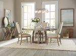Affinity - 48" Round Pedestal Dining Table With 1-18" Leaf - Dark Gray
