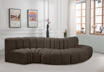 Arc - Boucle Fabric 5 Piece Modular Sofa