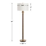 Keros - Floor Lamp - Dark Oak