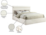 Adam - Chenille Fabric Bed With 52" Headboard
