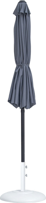 Fiji - Aluminum Patio Umbrella With Round White And Black Base