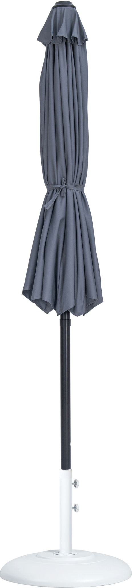 Fiji - Aluminum Patio Umbrella With Round White And Black Base