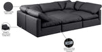 Indulge - Faux Leather 6 Piece Modular Sectional