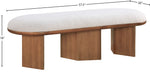 Wilshire - Bench With Brown Base - Cream
