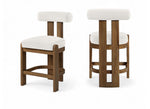 Arienzo - Velvet Upholstered Counter Stool (Set of 2)