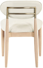 Riccio - Faux Leather Dining Side Chair (Set of 2) - Natural Frame
