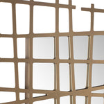 Golden Intersection - Mirrored Wall Decor - Brass