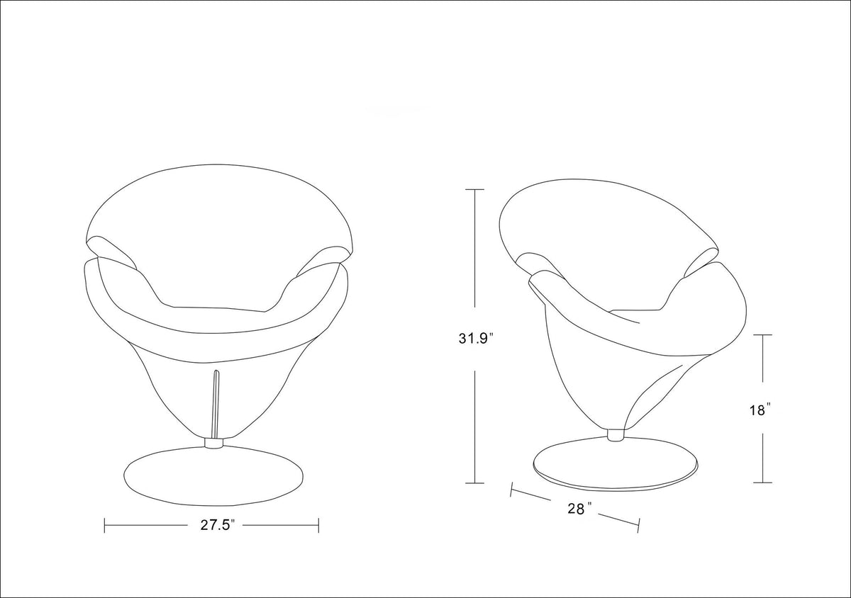 Manhattan Tulip - Swivel Lounge Chair