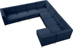 Alina - 8 Piece Velvet Modular Sectional