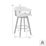 Callah - Contemporary Natural Wood Counter Height Kitchen Bar Stool