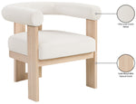 Arienzo - Performance Fabric Upholstered Accent Chair - Natural Base