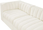 Rummi - Velvet Performance Fabric Upholstered 5 Piece Modular Sofa