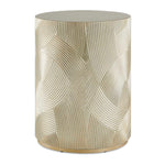 Cassandra - Drum Accent Table - Gold