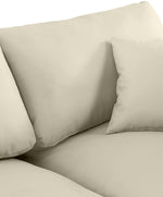 Comfy - Faux Leather Modular Armless Sofa 4 Seats