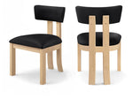Lavrin - Vegan Leather Dining Side Chair (Set of 2) - Natural Base