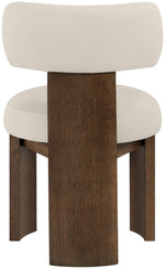 Atelier - Vegan Leather Upholstered Dining Chair (Set of 2) - Taupe / Painted Brown