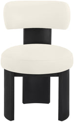 Atelier - Vegan Leather Upholstered Dining Chair (Set of 2) - Black Frame