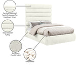 Adam - Chenille Fabric Bed With 70.5" Headboard