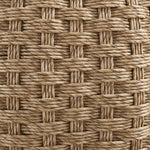 Kobalt - 3-Piece Powder Coated Metal Outdoor Conversation Set With Cushions - Boucle White / Natural
