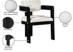 Sacha - Linen Dining Chair With Black Base (Set of 2)
