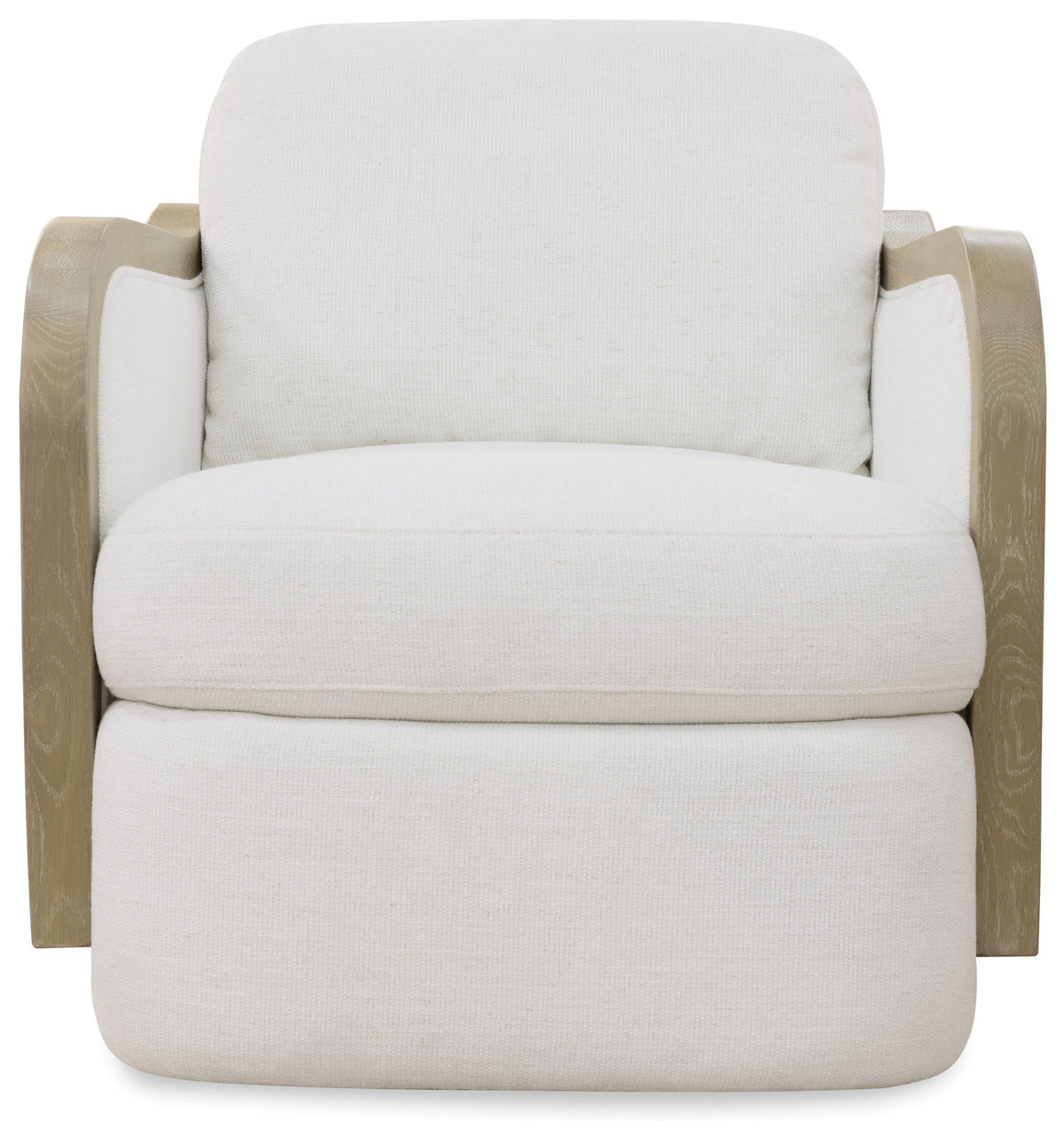 CC - Wilma Swivel Chair - White / Light Brown