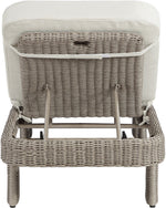 Sandbay - Olefin Water Resistant Fabric And Wicker Outdoor Patio Lounge Chair