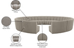 Infinity - 12 Piece Boucle Modular Sectional